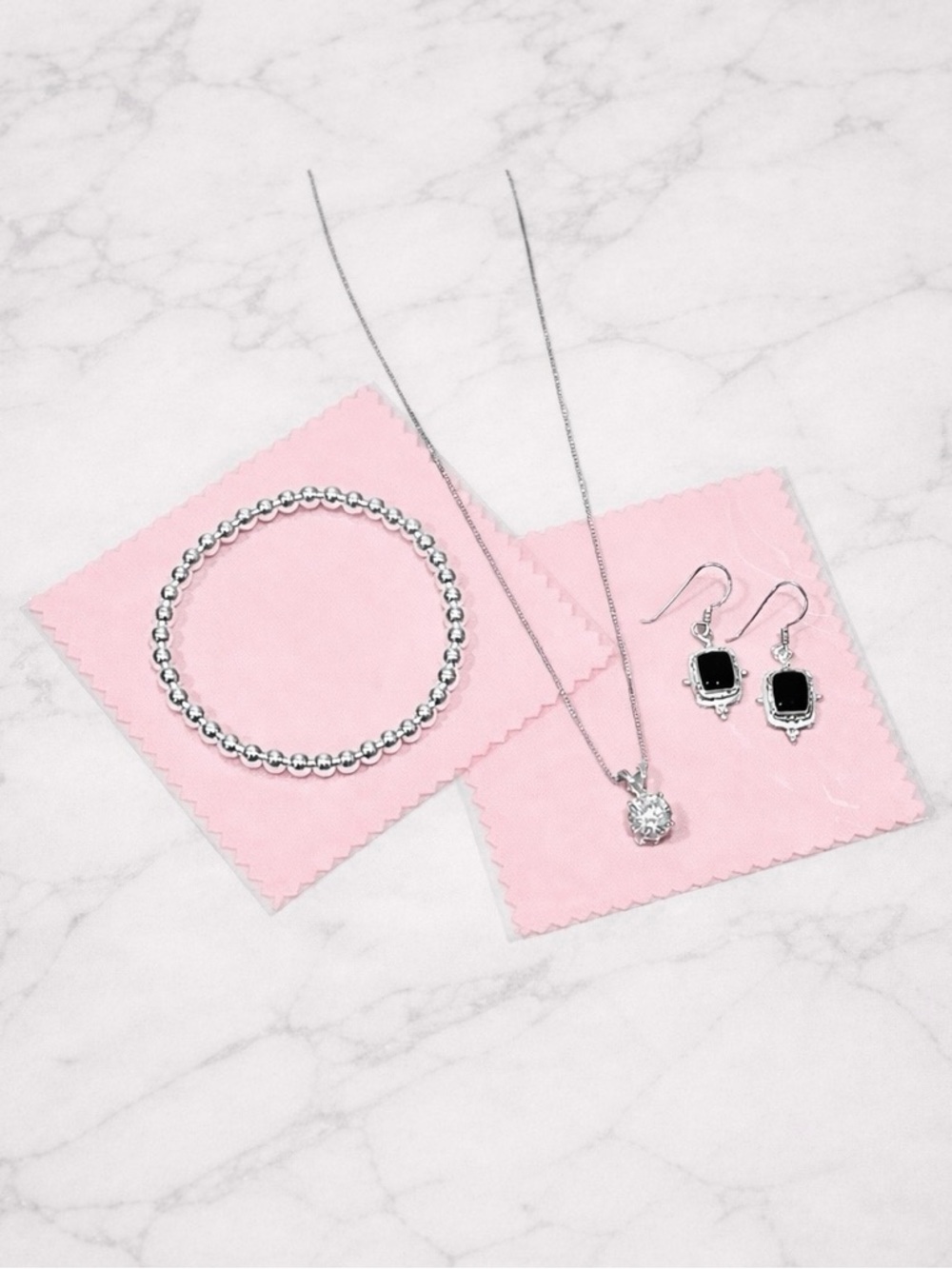 Sterling Silver Polishing Cloths now included with all sterling jewelry